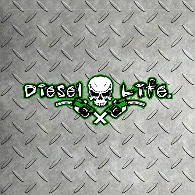 DIESEL Life Skull Bottle Koozie Black with Green Imprint