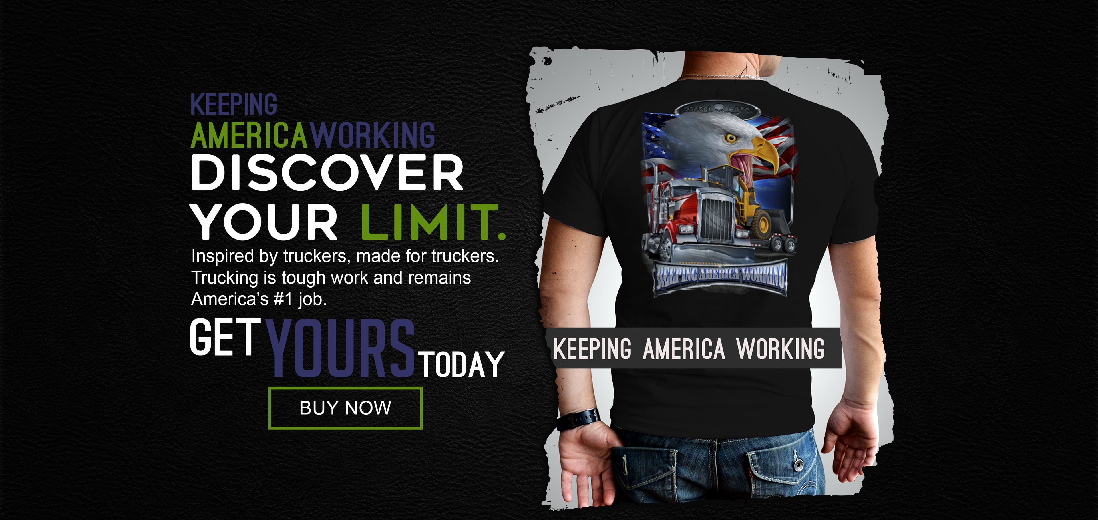 Keeping America Working Diesel Life Trucker Apparel Tee Shirt T-Shirt