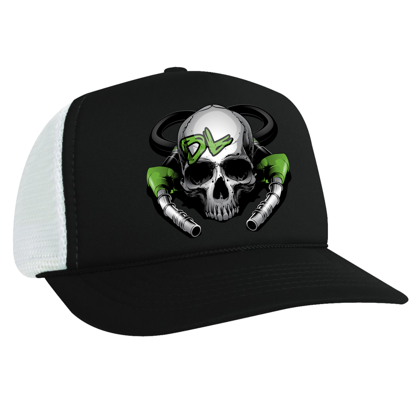 Diesel Life DL Skull & Pumps Poly Mesh Foam Trucker Cap - Diesel Life®