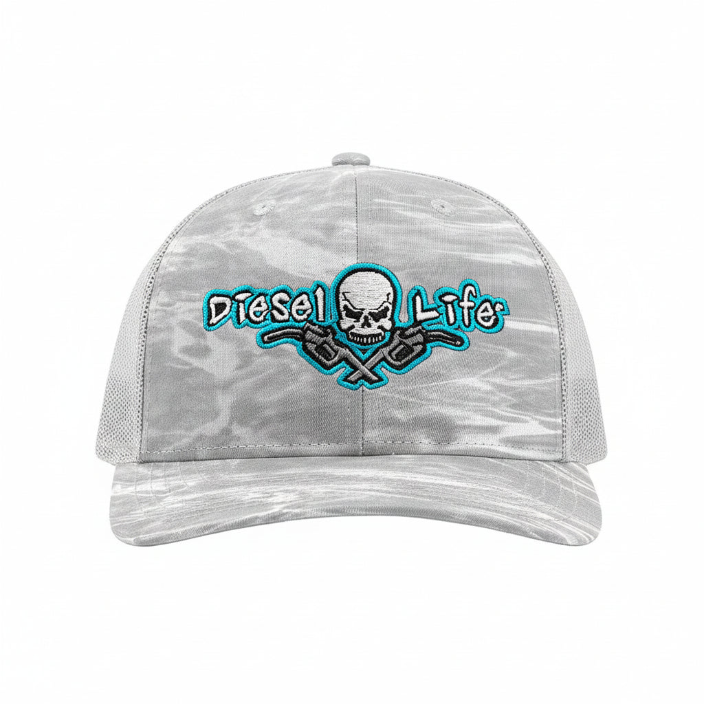 Diesel Life Richardson Mossy Oak Elements Snap Back Hat - Bonefish/Light Grey - Diesel Life®