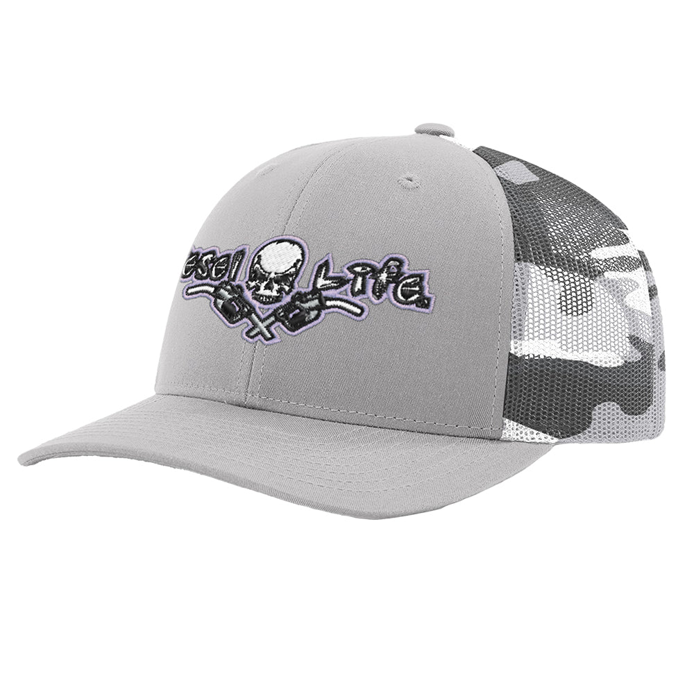 Diesel Life Richardson Snap Back Hat - Silver/Grey Camo/Grey - Diesel Life®