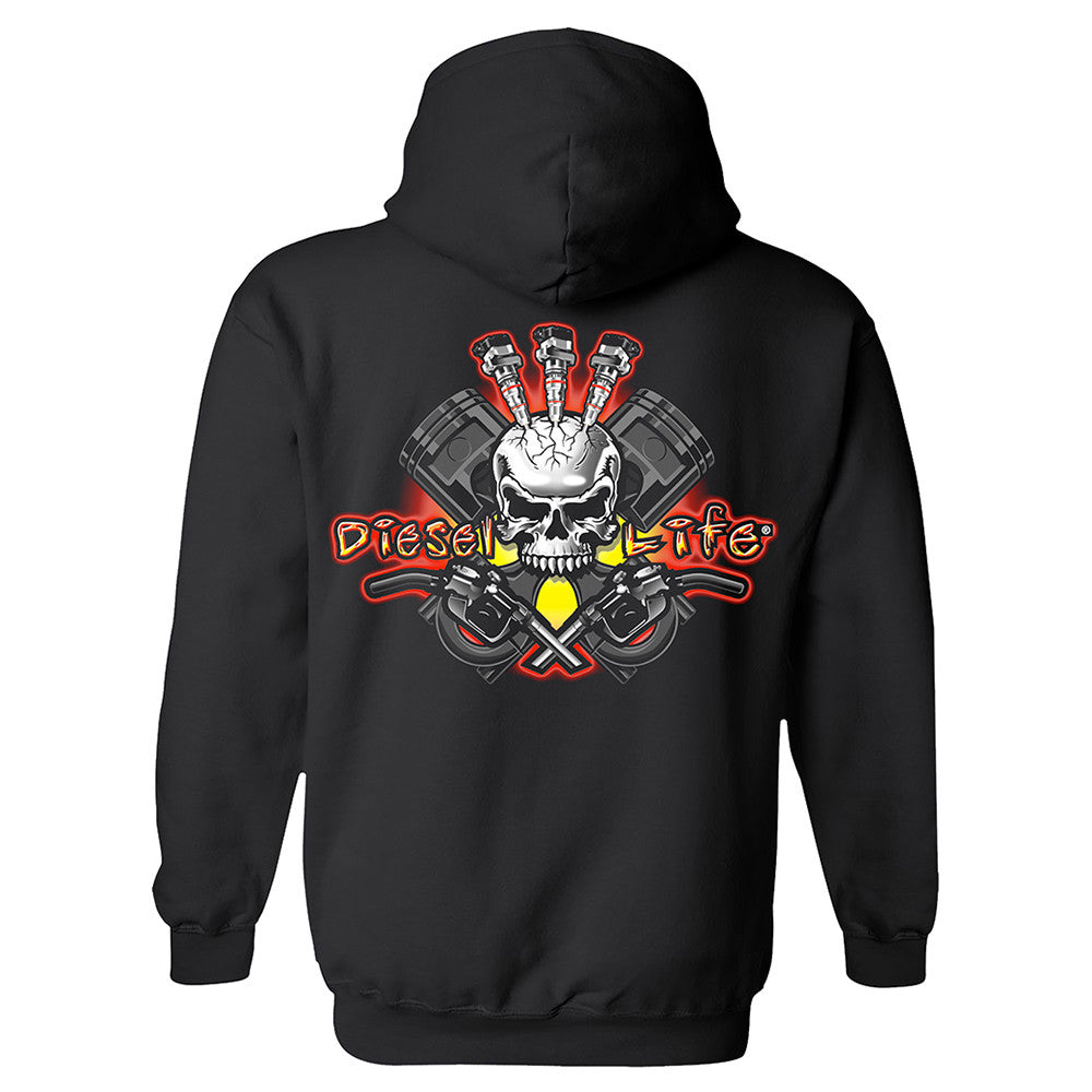 Men's Diesel Life Injector Skull Hoodie - Diesel Life®