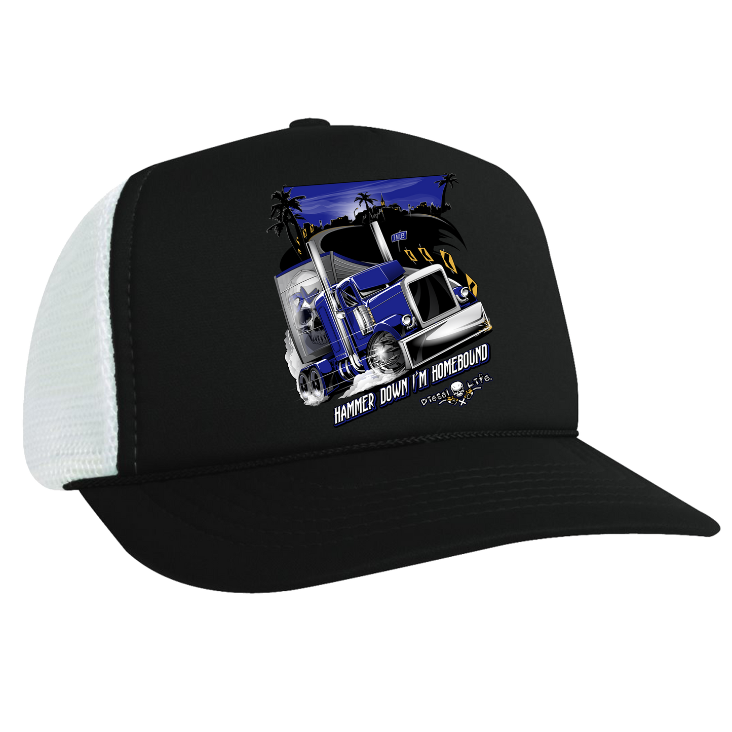 Diesel Life Hammerdown Poly mesh Foam Trucker Cap - Diesel Life®