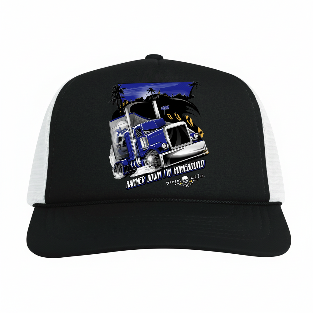 Diesel Life Hammerdown Poly mesh Foam Trucker Cap - Diesel Life®