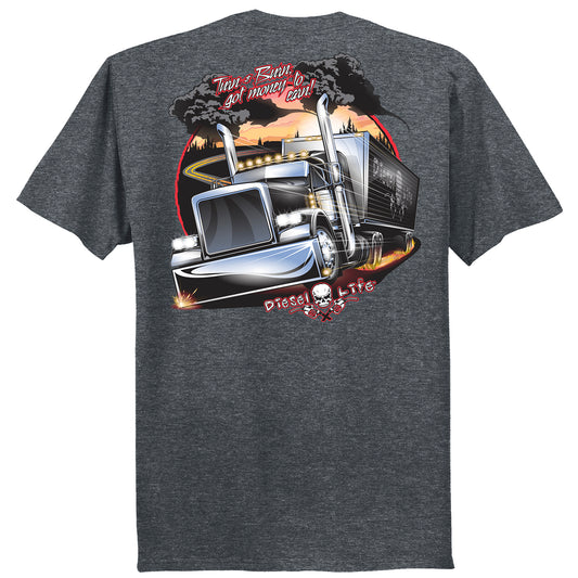 Diesel Life Turn & Burn T-Shirt - Black Heather - Diesel Life®