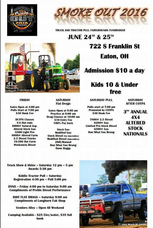 Smoke Out 2016 set for Preble County Fairgrounds June 24th-25th