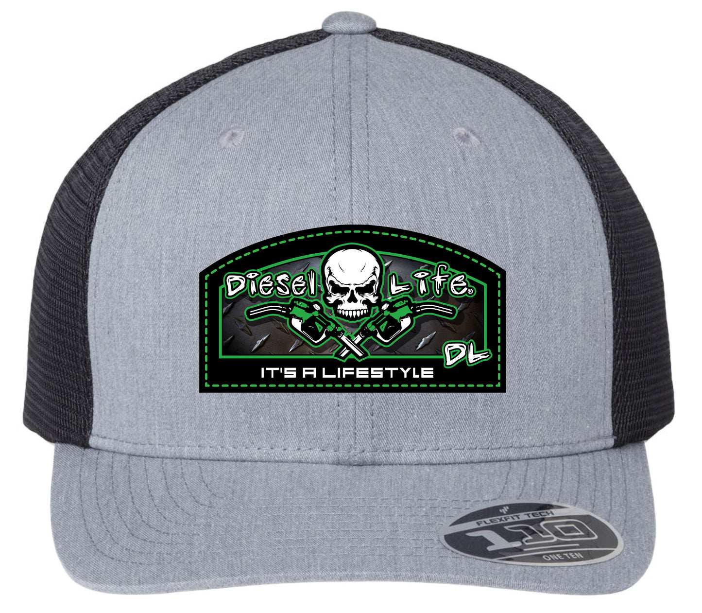 Snap Back Patch Hat - Heather Grey/Black