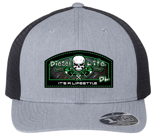 Snap Back Patch Hat - Heather Grey/Black