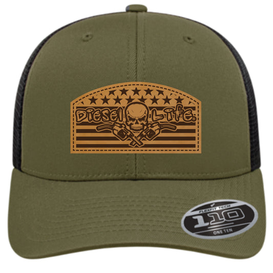 Snap Back Patch Hat - Loden/Black