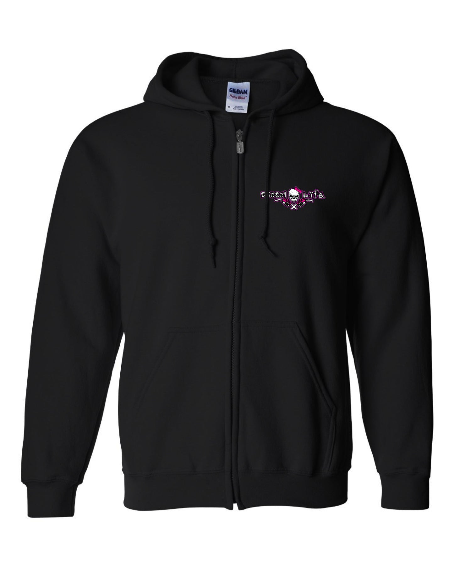Ladies Pinstripe Zipper Hoodie