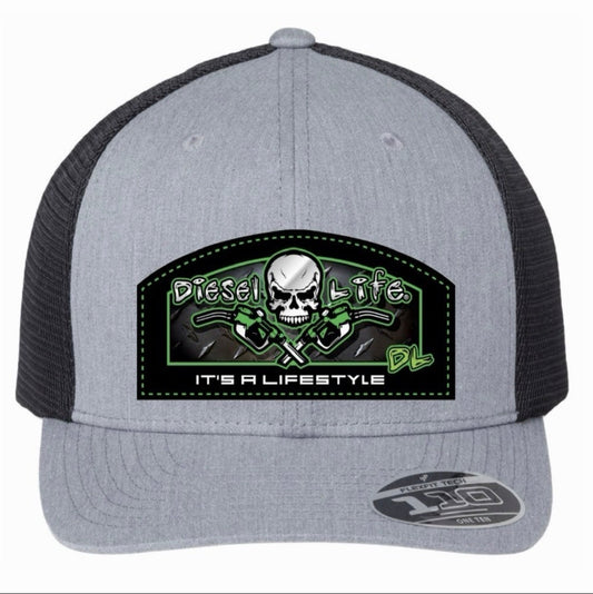 Snap Back Patch Hat - Heather Grey/Black
