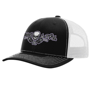 Diesel Life Snap Back Hat- Black/ White w/ White