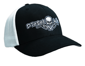 OSFA Diesel Life Black/White Trucker Hat Flex Fit