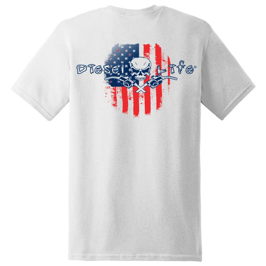 Diesel Life American Flag Short Sleeve T-Shirt - Diesel Life®