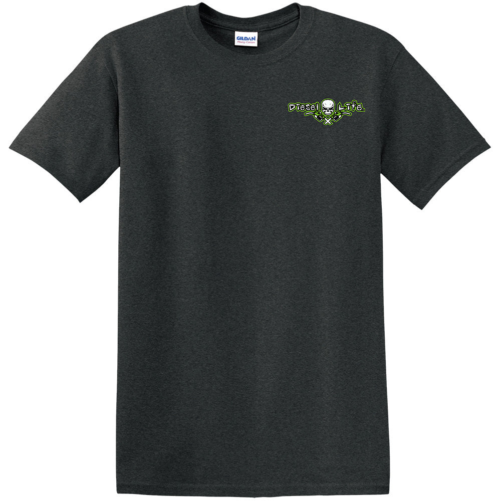 Turbo Short Sleeve T-Shirt - Tweed with Gray and Green Imprint - Diesel Life®