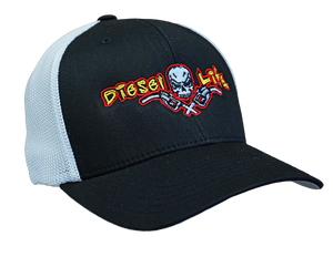 OSFA Diesel Life Black / Full Color Logo Trucker Hat Flex Fit
